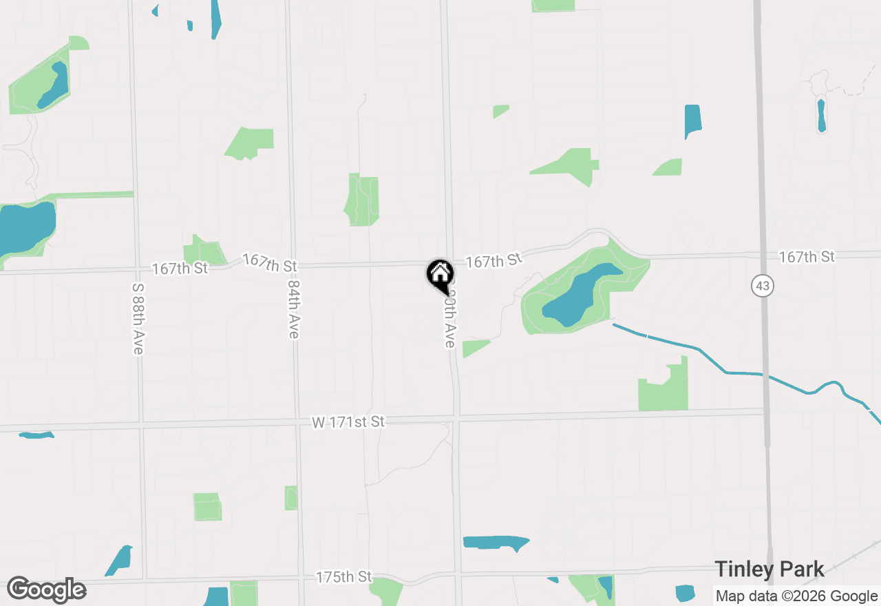 Map of 16807 81st Avenue #1S, Tinley Park, IL 60477