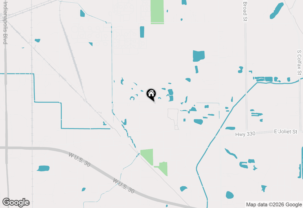 Map of 242 Golfview Drive, Schererville, IN 46375
