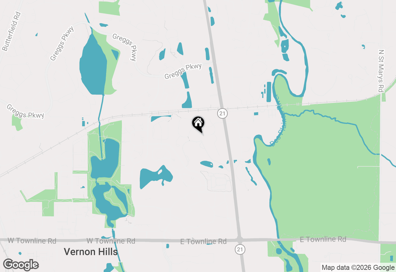 Map of 637 Insull Drive, Vernon Hills, IL 60061