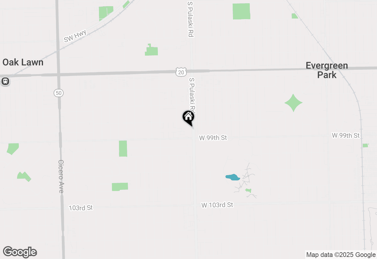 Map of 9820 S Pulaski Avenue #111, Oak Lawn, IL 60453