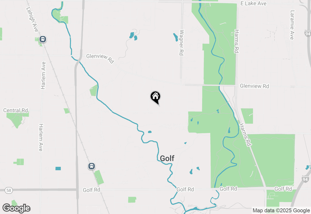 Map of 612 Hill Circle, Glenview, IL 60025