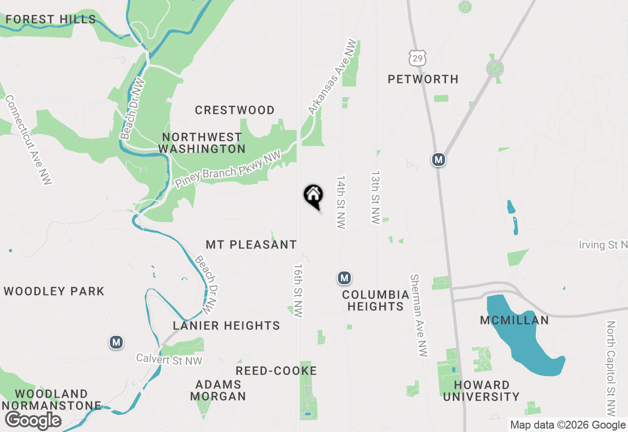 Map of 1495 Newton Street Nw #301, Washington, DC 20010