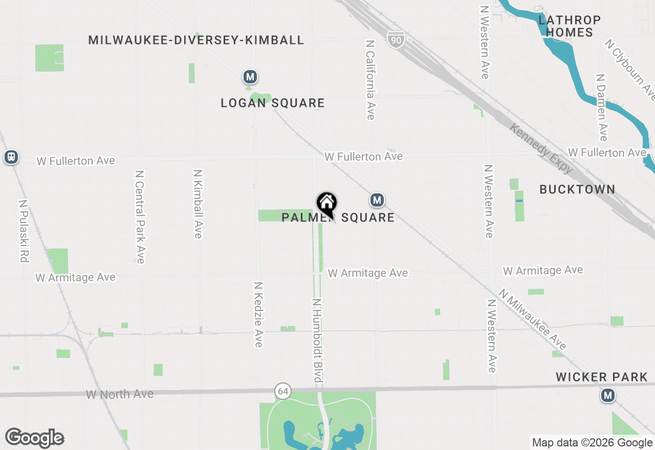 Map of 2127 N Humboldt Boulevard #B, Chicago, IL 60647