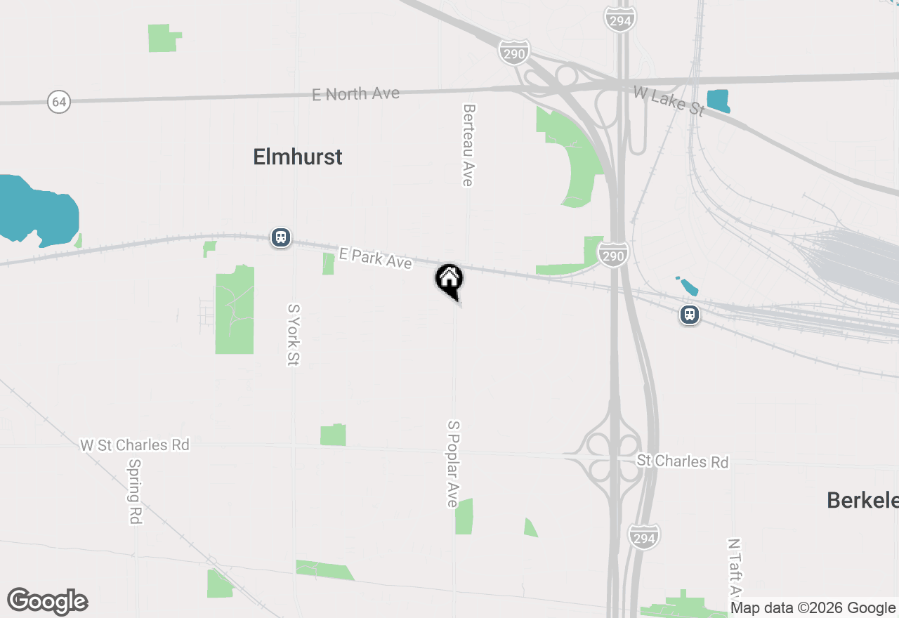 Map of 146 S Poplar Avenue, Elmhurst, IL 60126