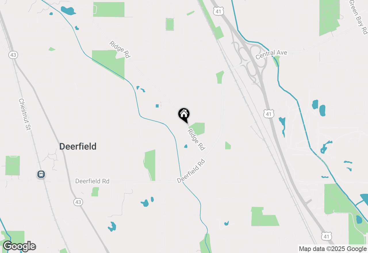 Map of 1140 Ridge Road, Highland Park, IL 60035