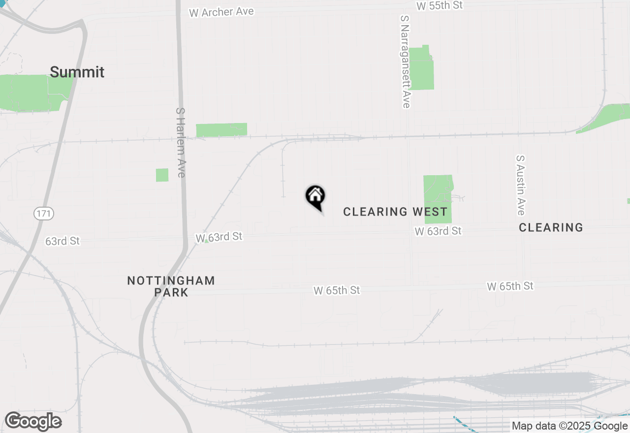 Map of 6223 S Rutherford Avenue, Chicago, IL 60638