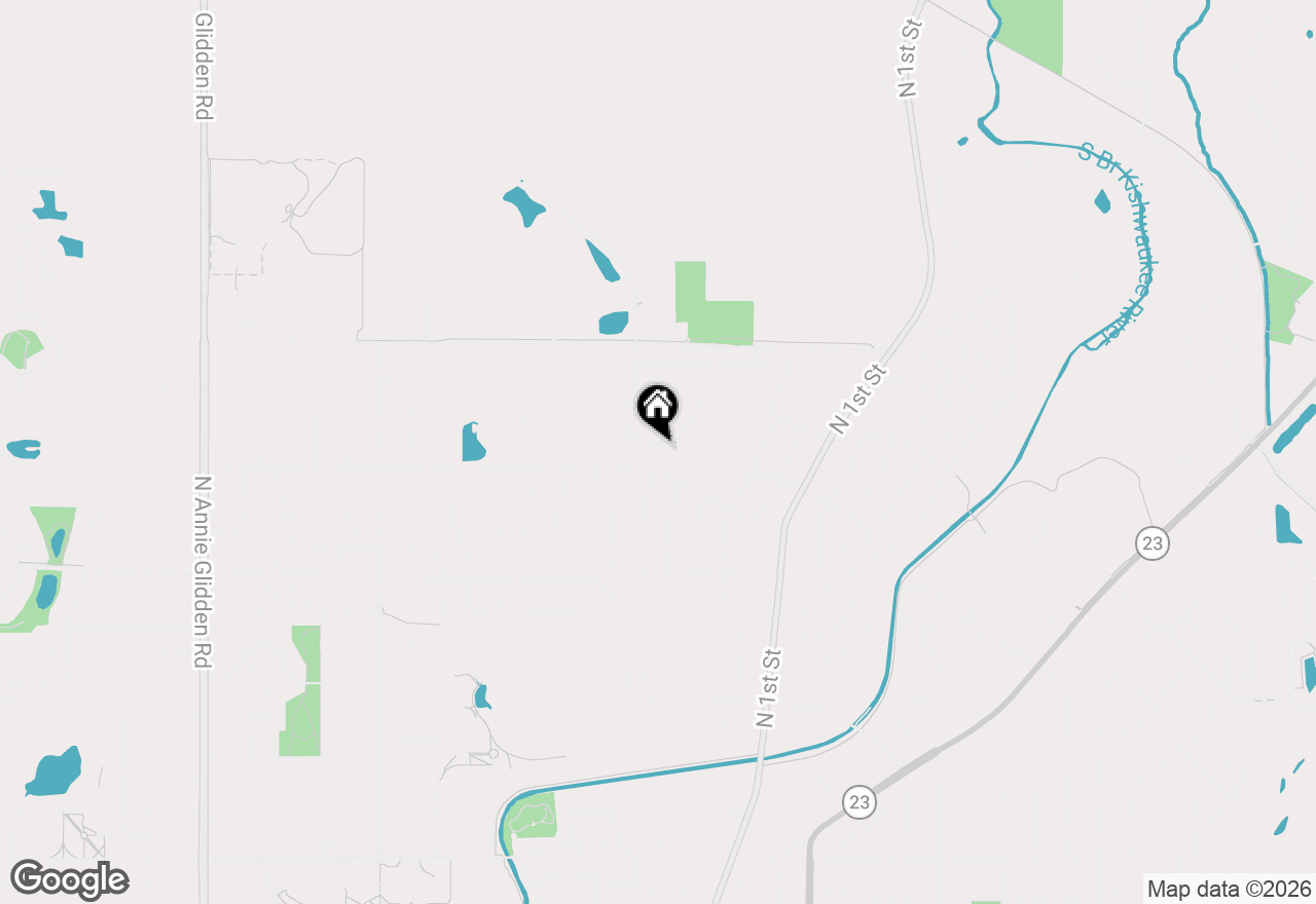 Map of 1752 Tallmeadow Drive, Dekalb, IL 60115