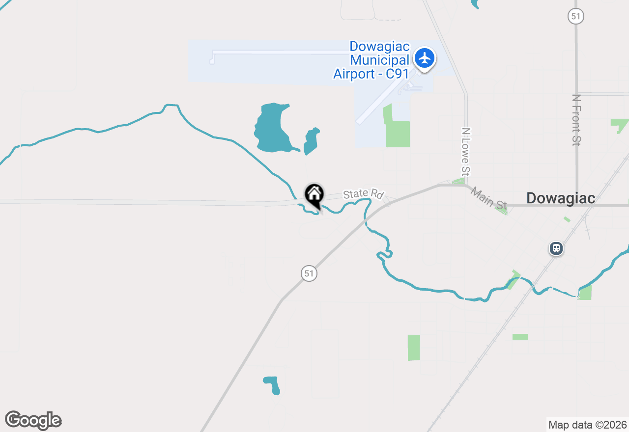 Map of 29184 Water Street, Dowagiac, MI 49047