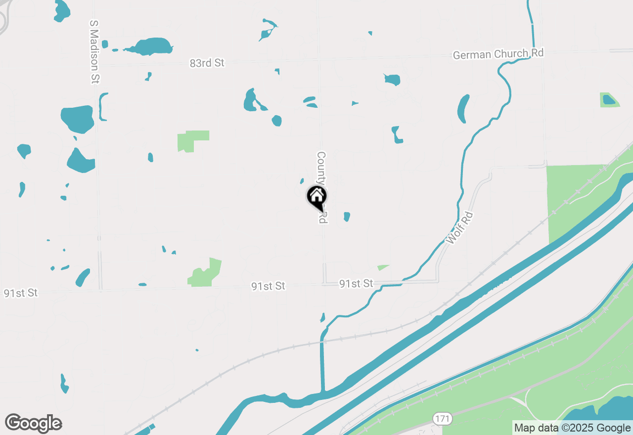 Map of 8850 S County Line Road, Burr Ridge, IL 60527