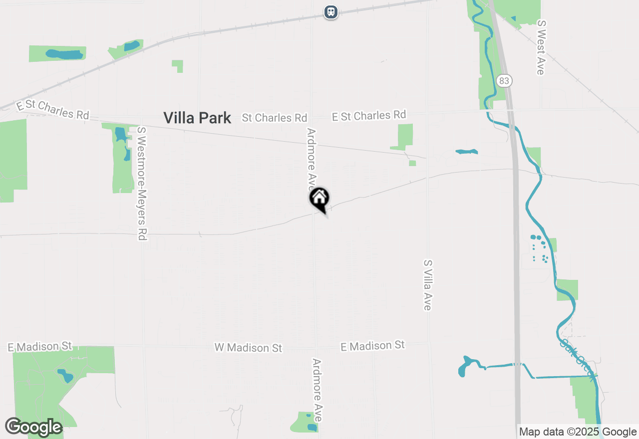 Map of 9 E Park Boulevard, Villa Park, IL 60181