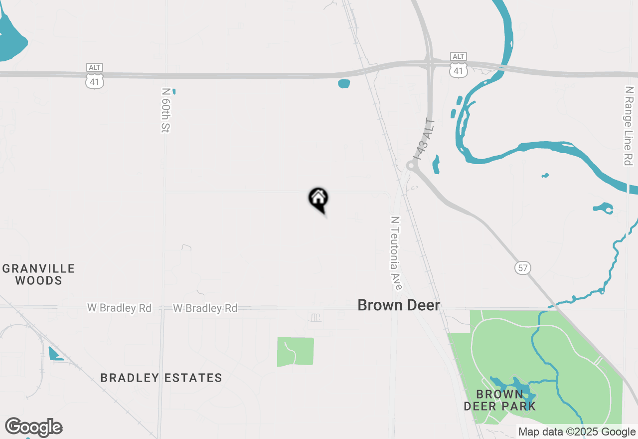 Map of 8282 N 49th St, Brown Deer, WI 53223