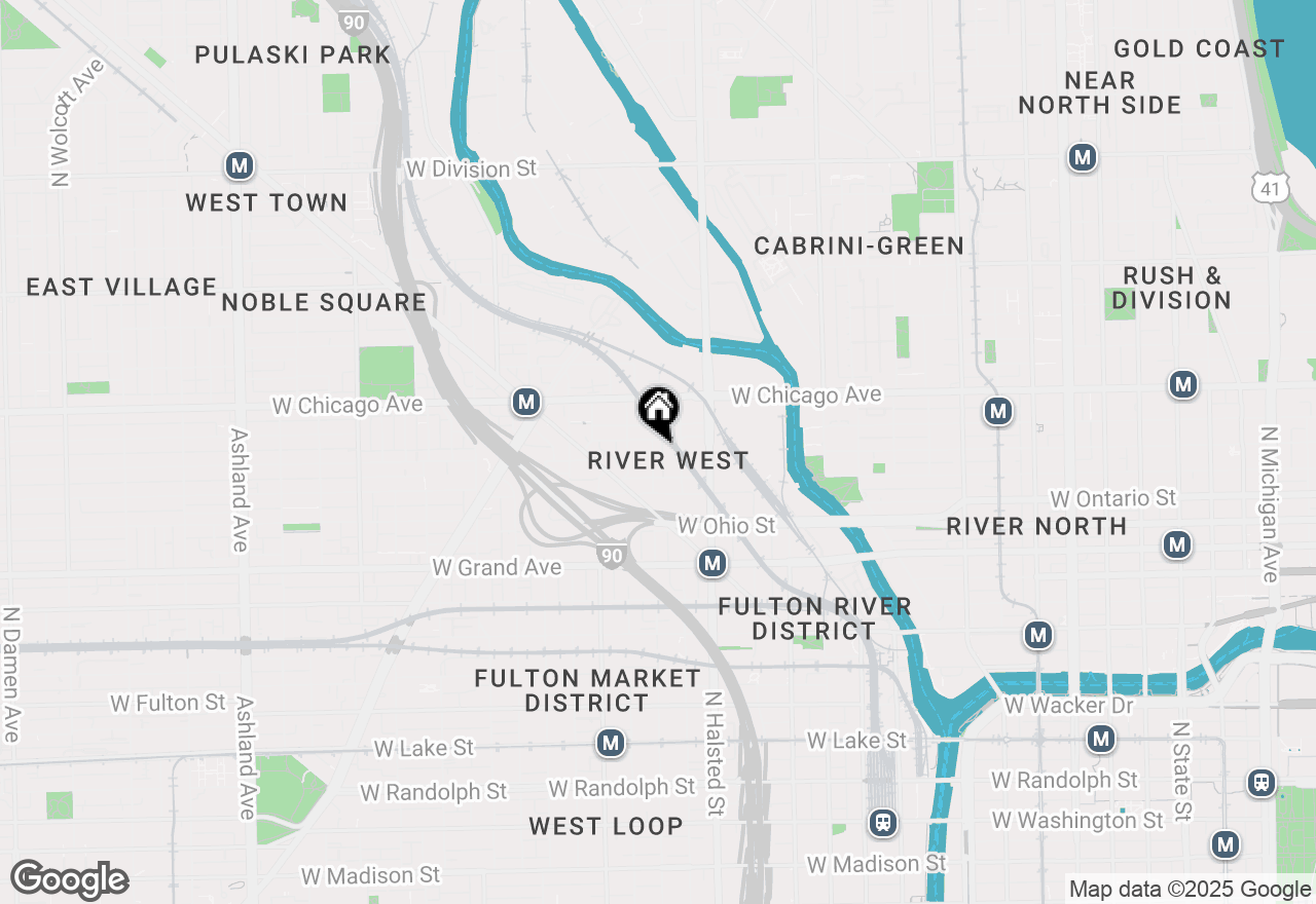 Map of 685 N Peoria Street #1N, Chicago, IL 60642