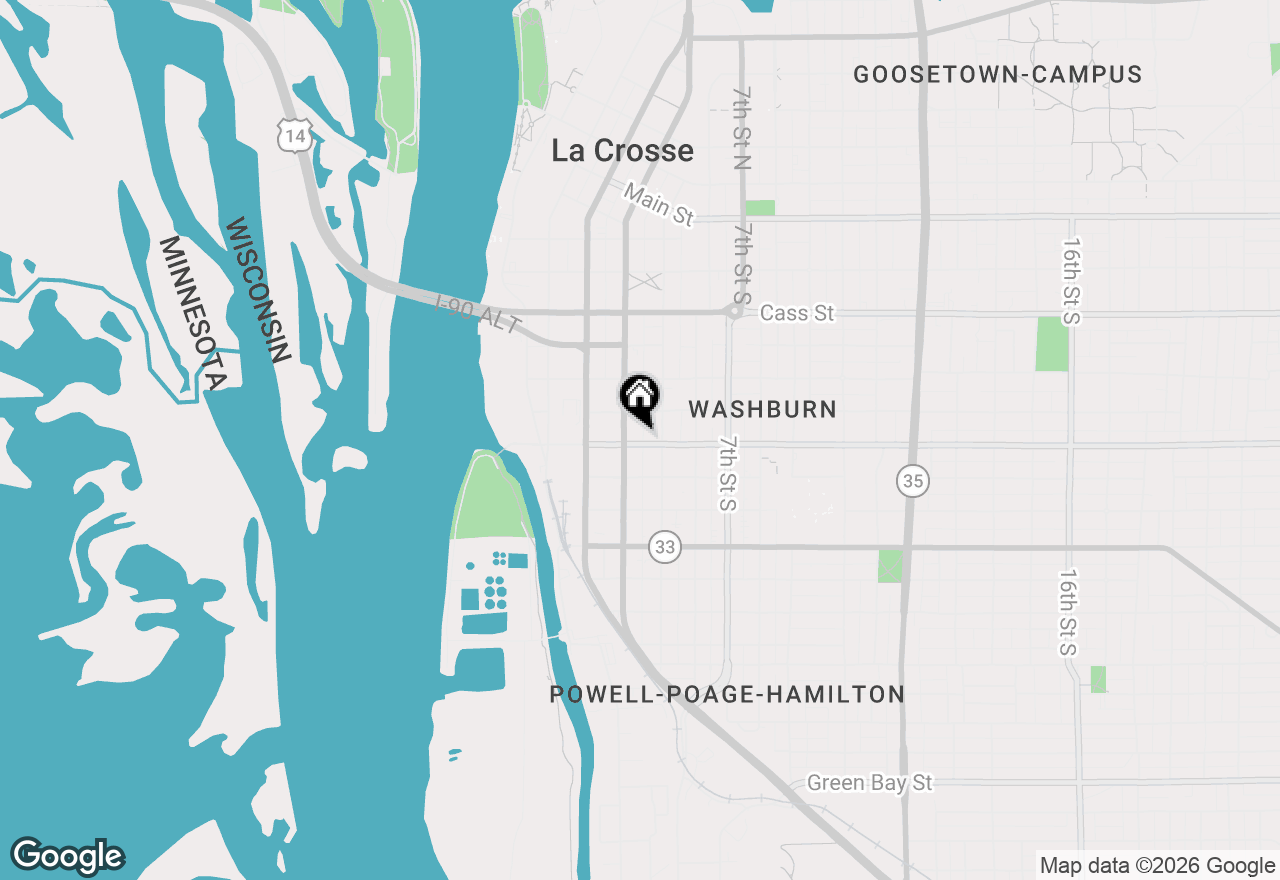 Map of 415 Market St, La Crosse, WI 54601