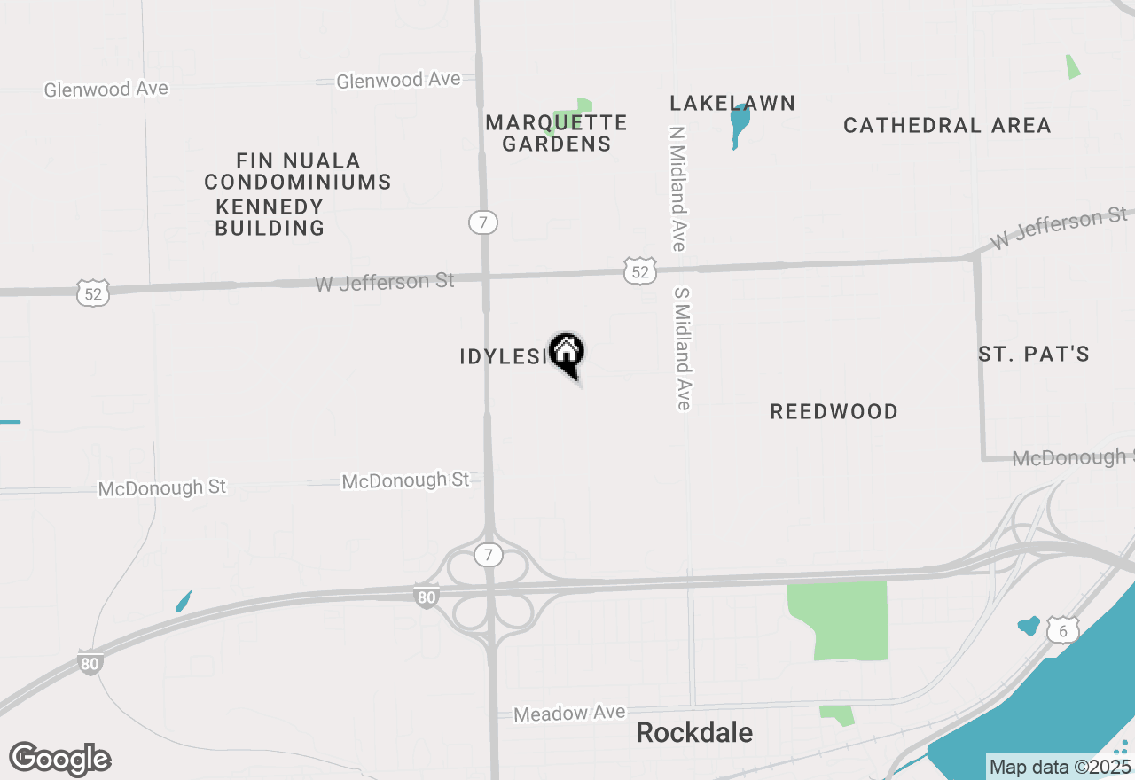 Map of 208 S Margaret Street, Joliet, IL 60436