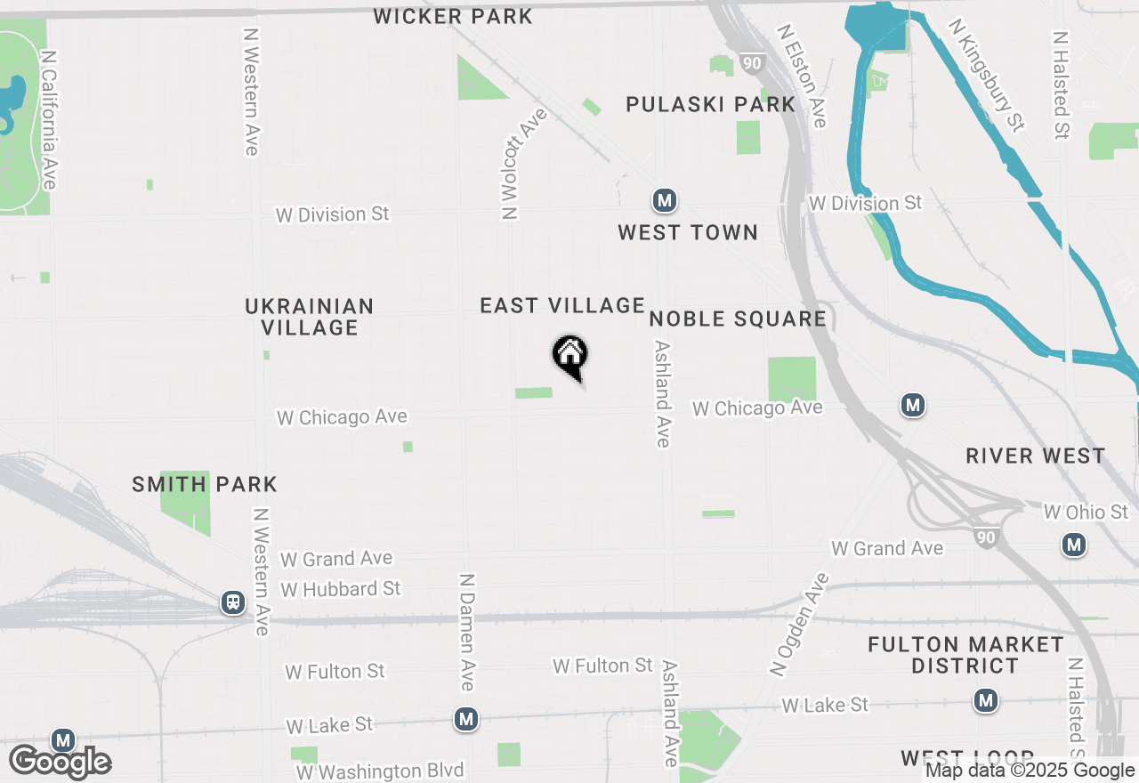 Map of 821 N Wood Street #2, Chicago, IL 60622