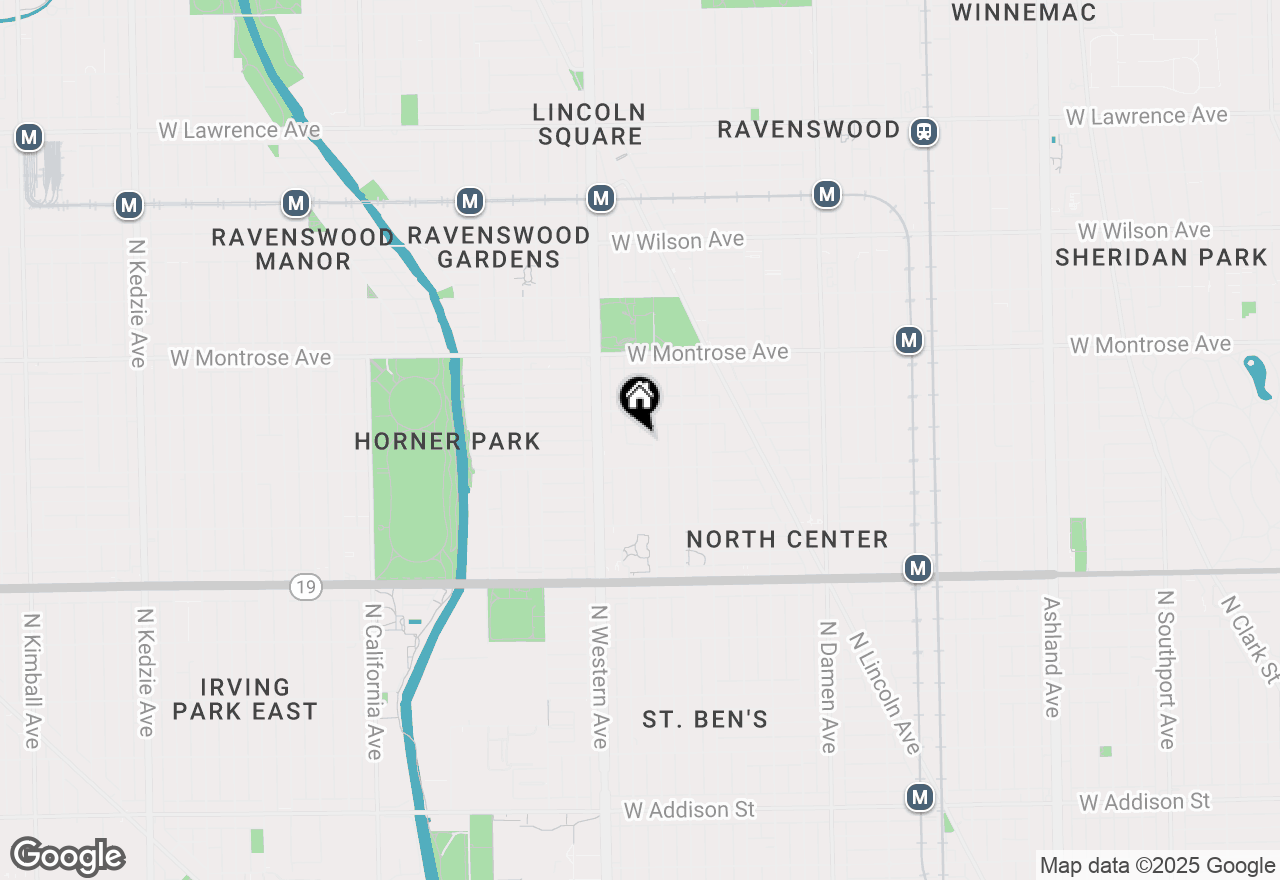 Map of 2312 W Hutchinson Street, Chicago, IL 60618