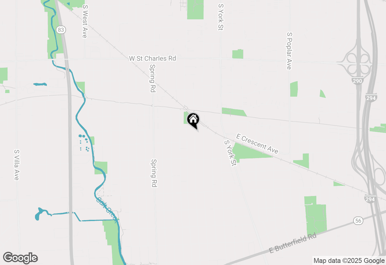 Map of 570 S Parkside Avenue, Elmhurst, IL 60126