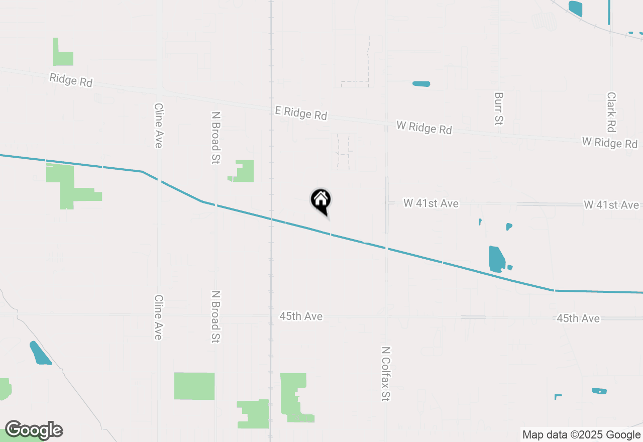 Map of 1213 N Jay Avenue, Griffith, IN 46319