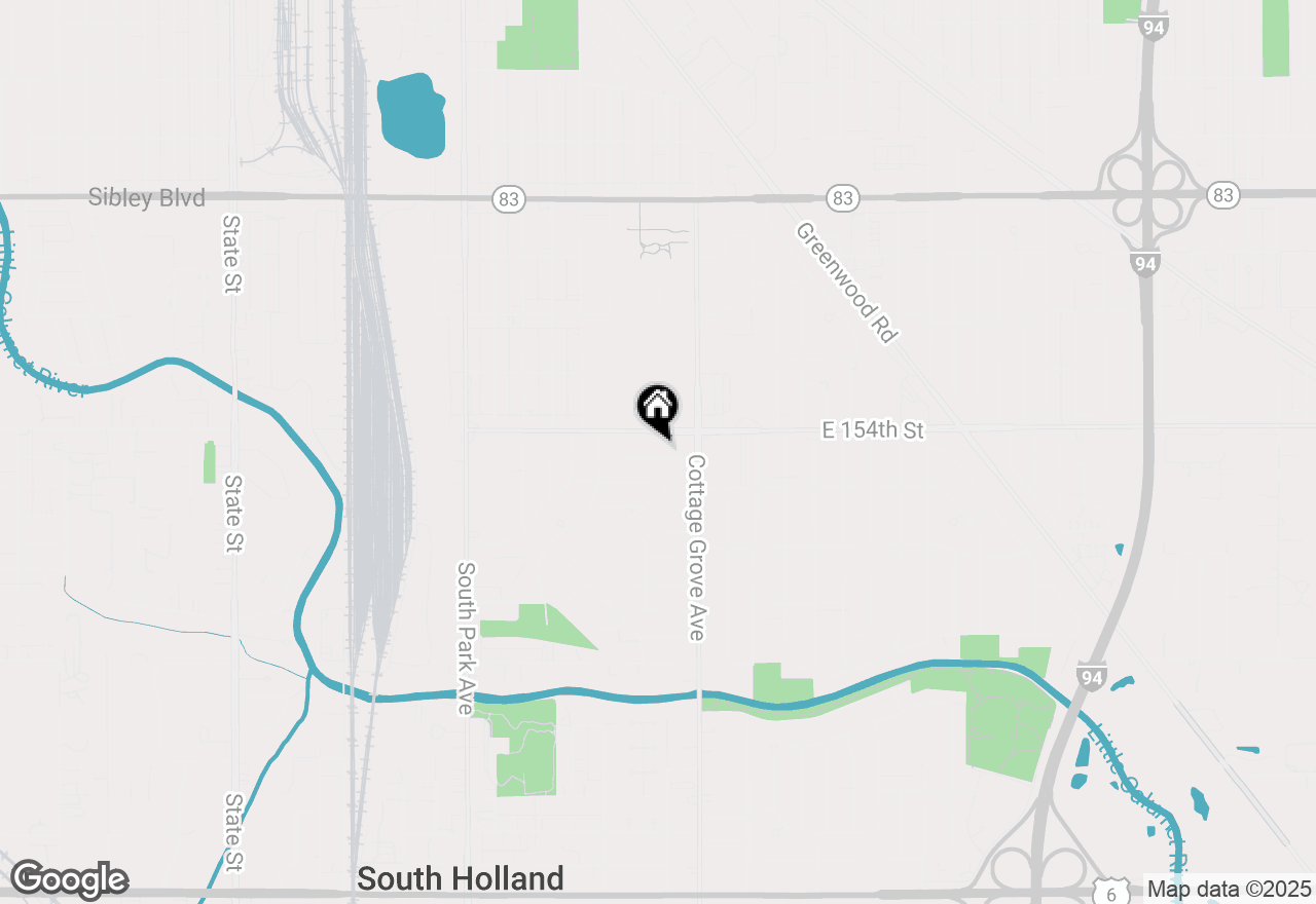 Map of 726 E 154th Place, South Holland, IL 60473