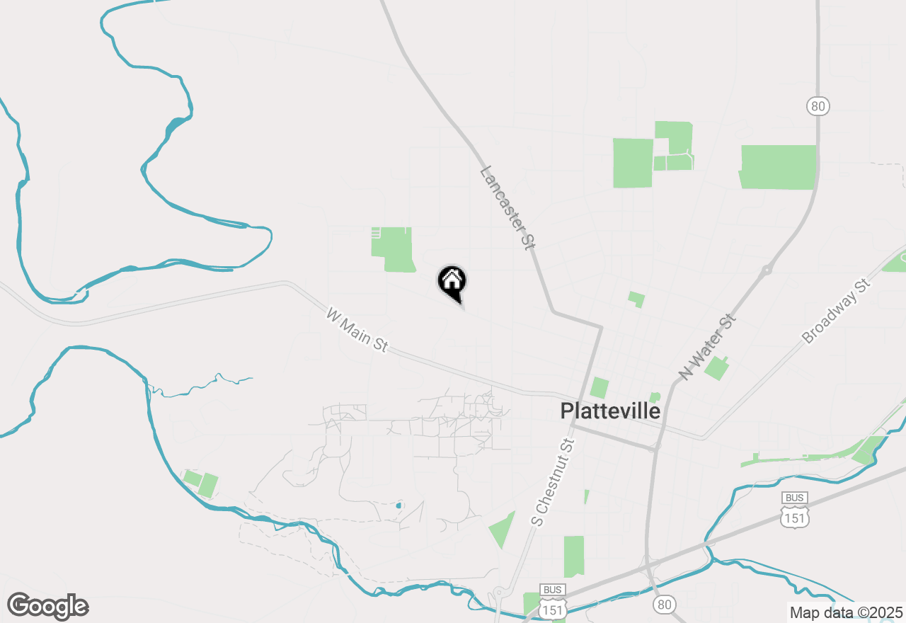 Map of 845 Union Street, Platteville, WI 53818