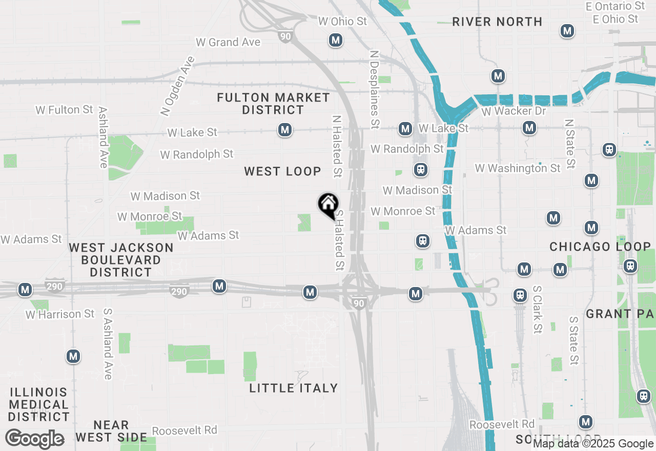 Map of 125 S Green Street #202A, Chicago, IL 60607
