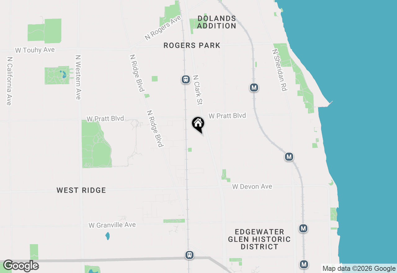 Map of 1731 W North Shore Avenue #3, Chicago, IL 60626