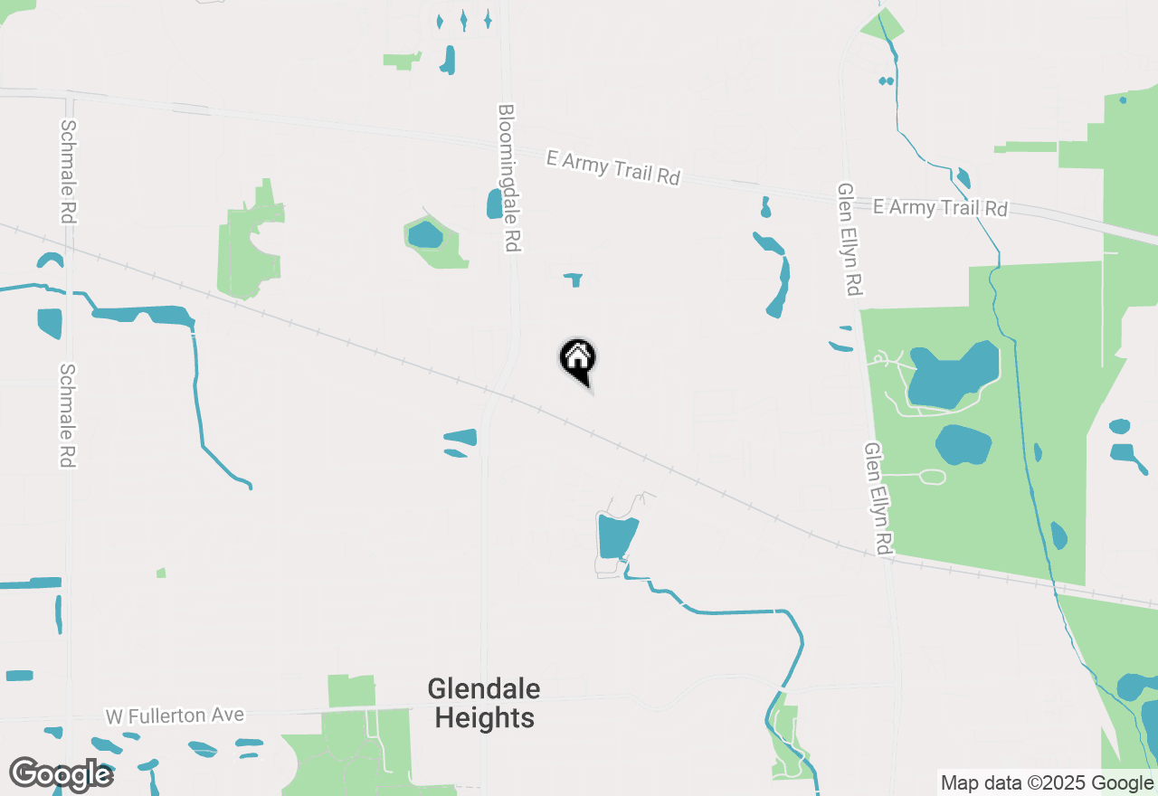 Map of 1889 Hickory Lane, Glendale Heights, IL 60139