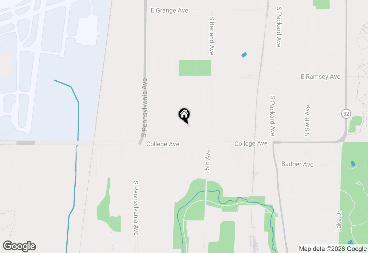 Map of 6185 S Merrill Ave, Cudahy, WI 53110