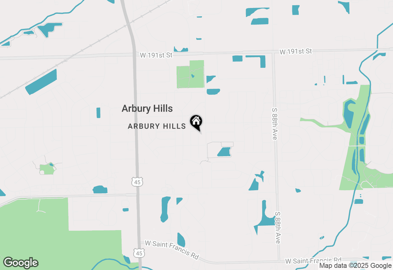 Map of 19524 Sycamore Street, Mokena, IL 60448