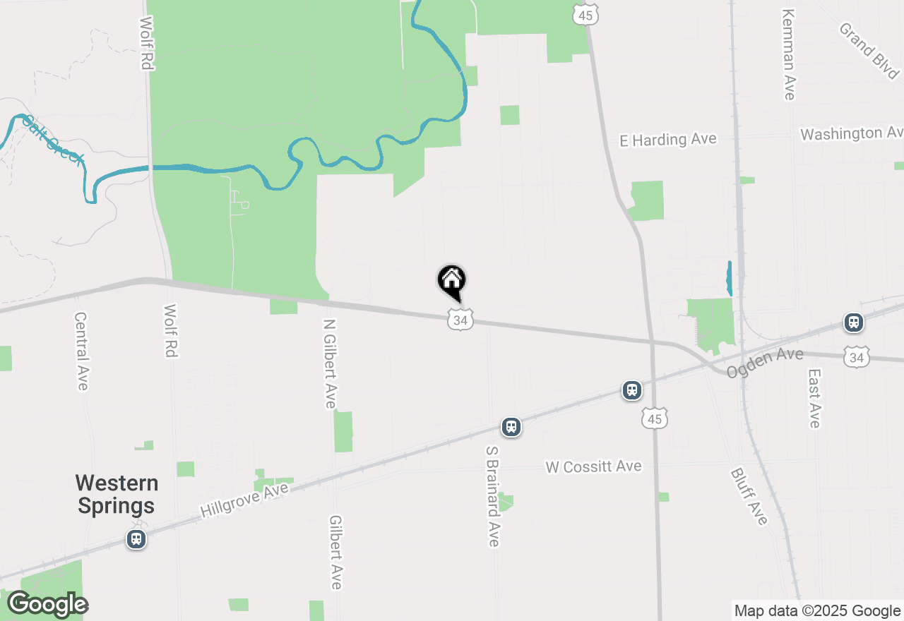 Map of 207 Dover Avenue, La Grange Park, IL 60526