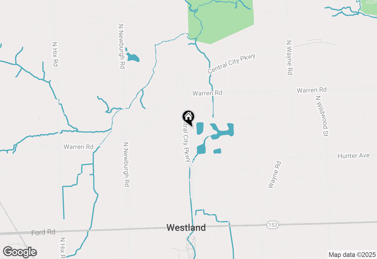 Map of 6890 Central City Parkway, Westland, MI 48185