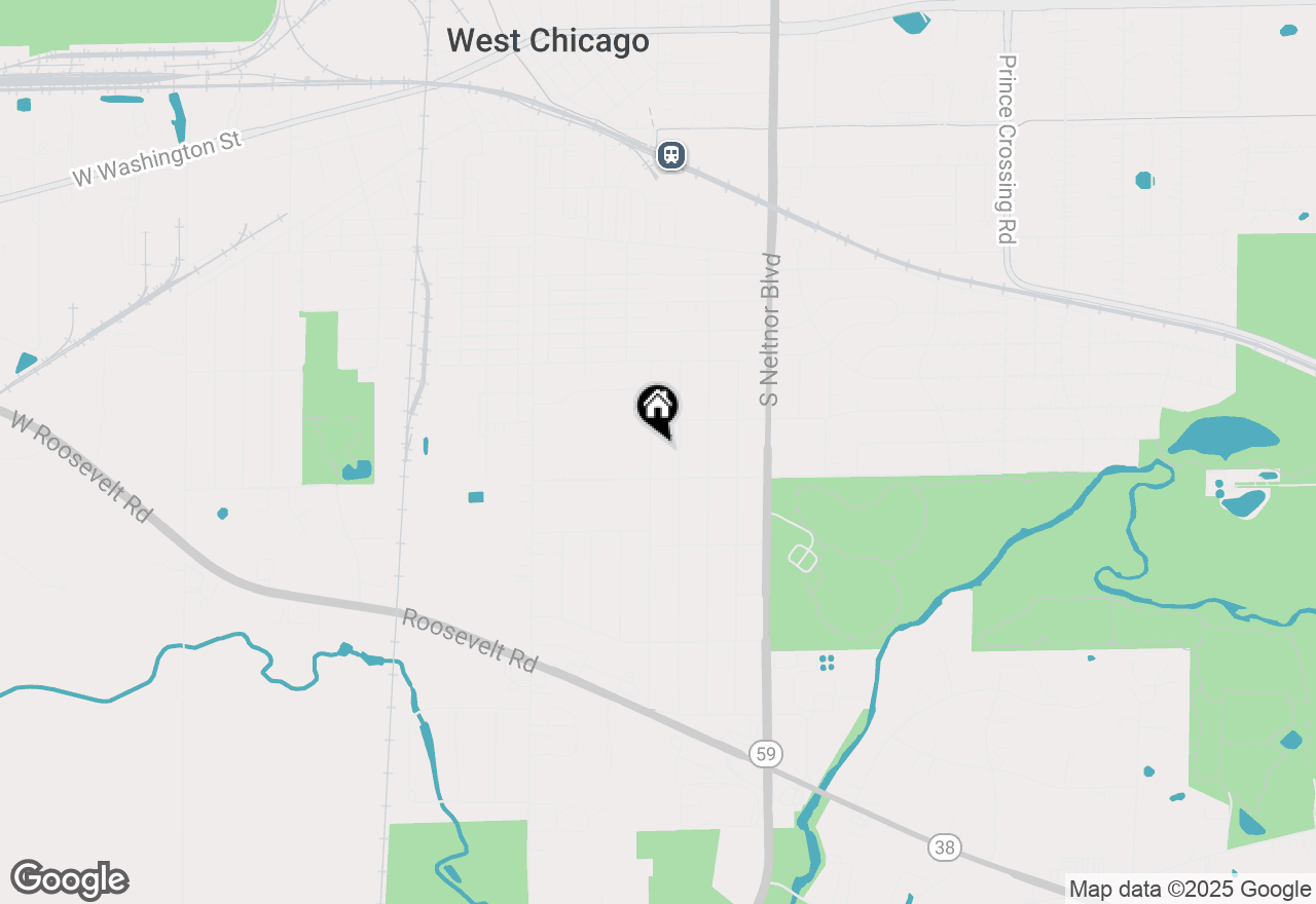 Map of 821 Bishop Street, West Chicago, IL 60185
