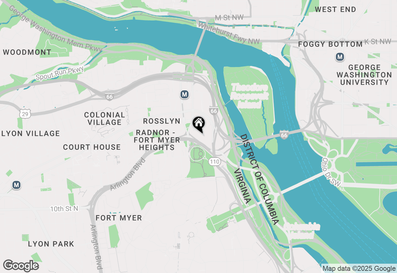 Map of 1111 Arlington Boulevard #725, Arlington, VA 22209