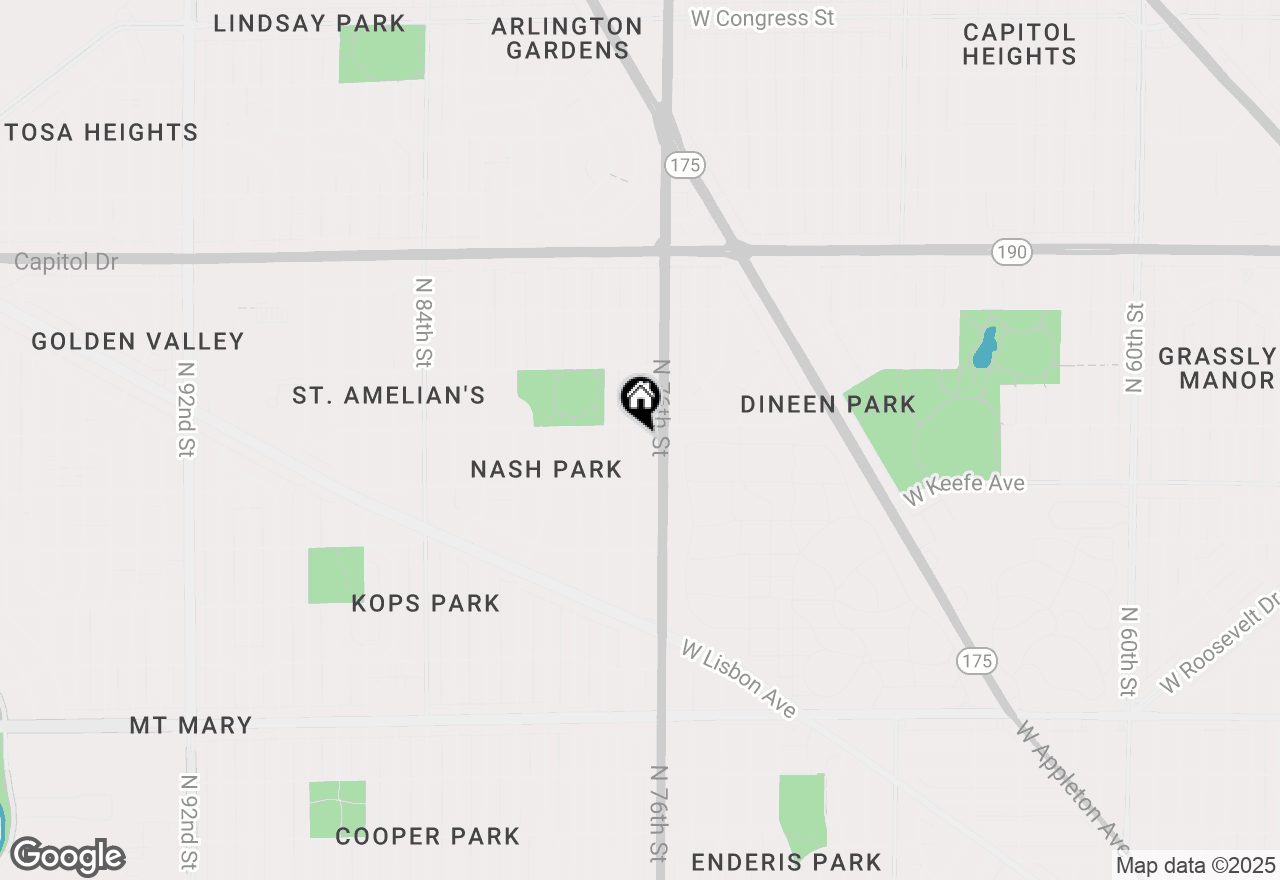 Map of 3618 N 77th St, Milwaukee, WI 53222