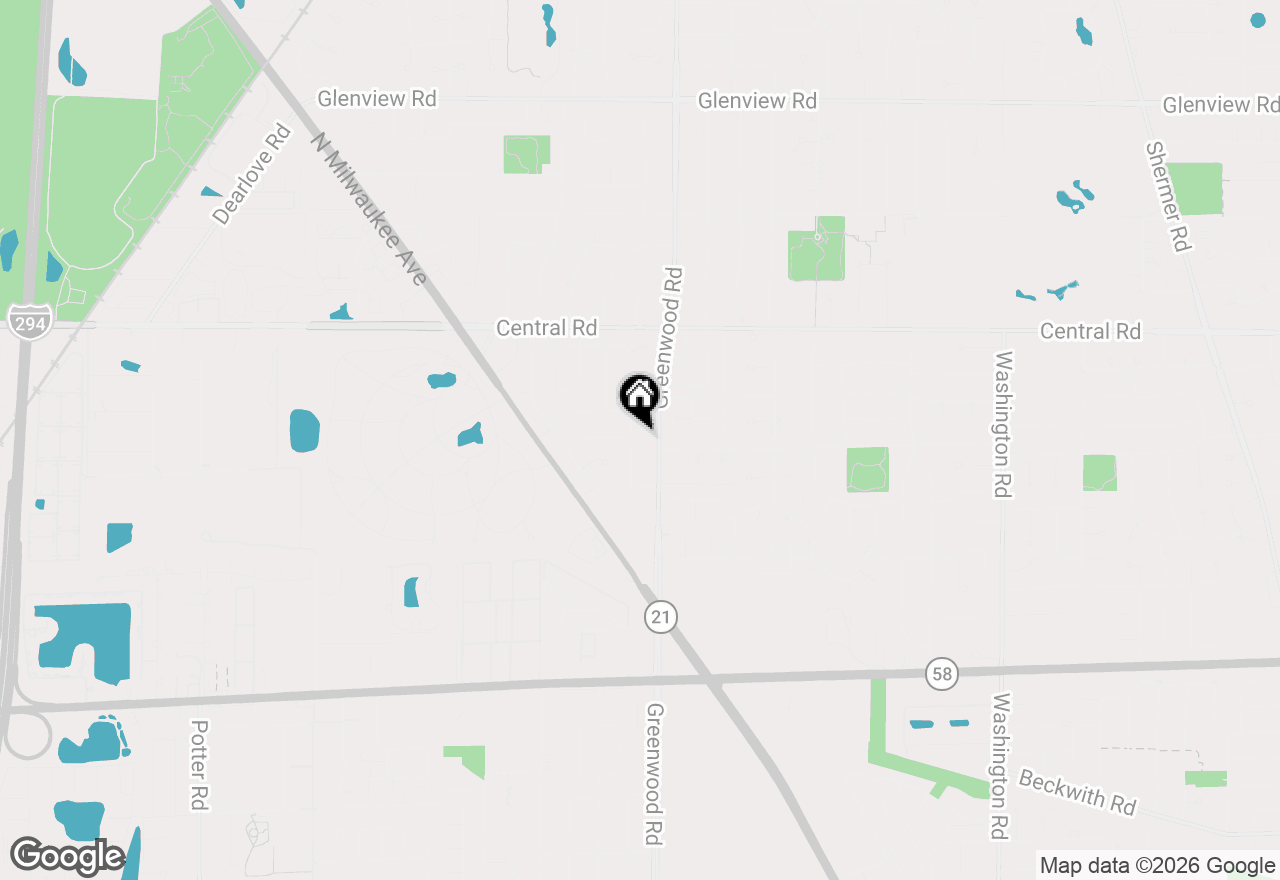 Map of 403 Hazelwood Lane, Glenview, IL 60025