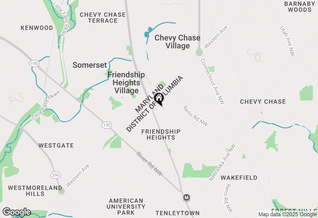 Map of 5328 43rd Street Nw, Washington, DC 20015