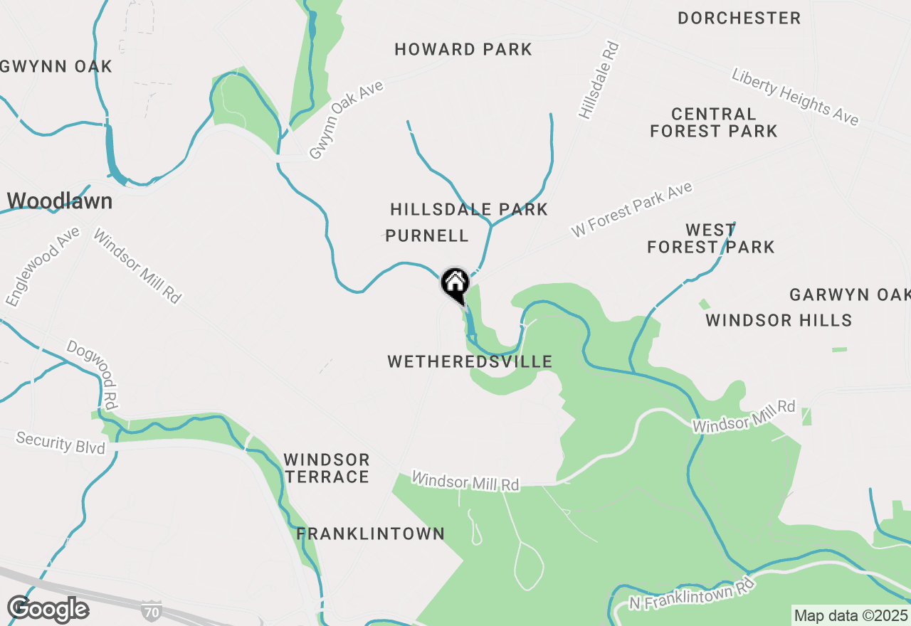 Map of 2443 Pickwick Road, Baltimore, MD 21207