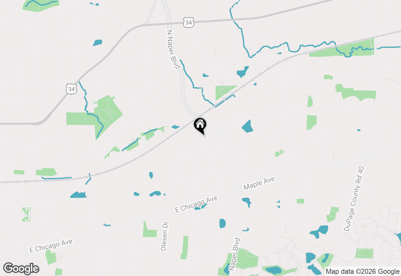Map of 25W185 Setauket Avenue, Naperville, IL 60540