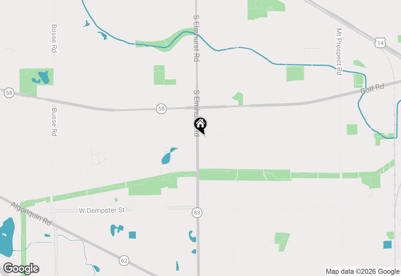 Map of 400 Lillian Lane, Des Plaines, IL 60016