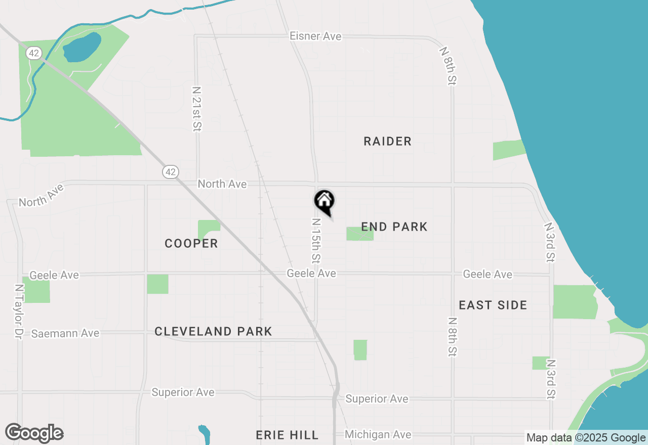 Map of 1419 Martin Ave, Sheboygan, WI 53083