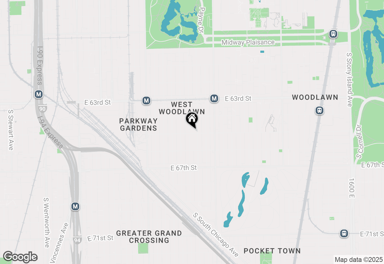 Map of 638 E 65th Street, Chicago, IL 60637