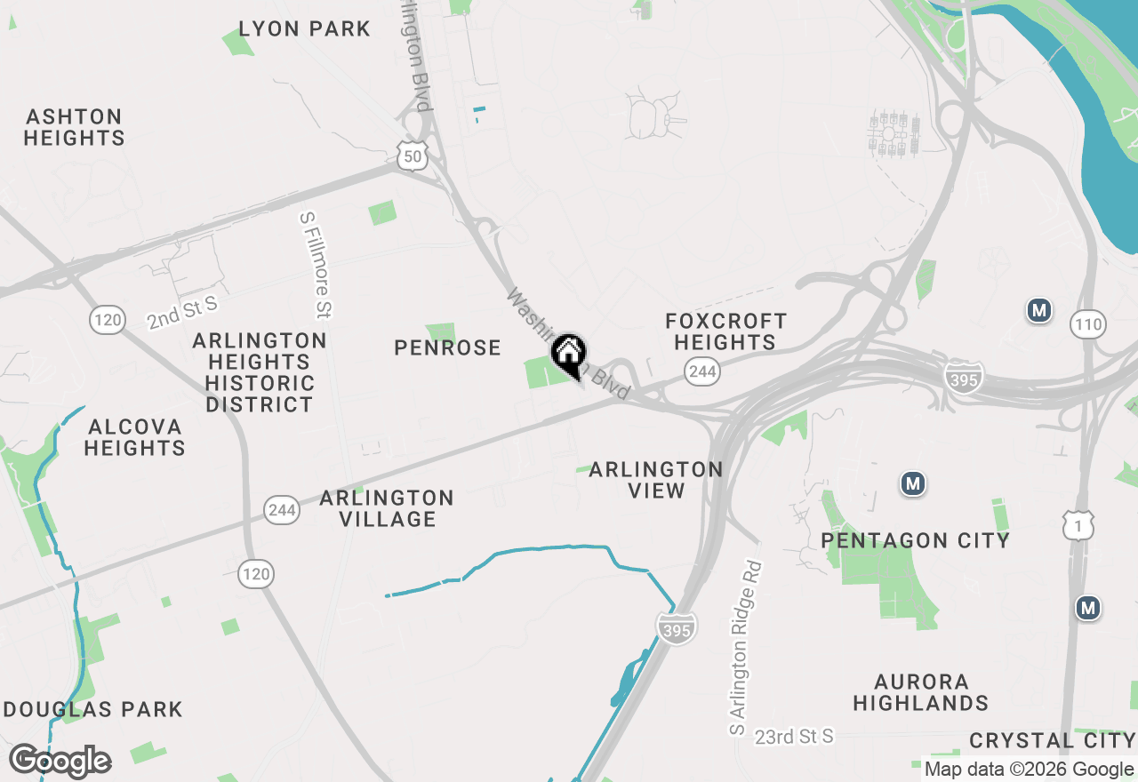 Map of 1802-E 9th Street S, Arlington, VA 22204