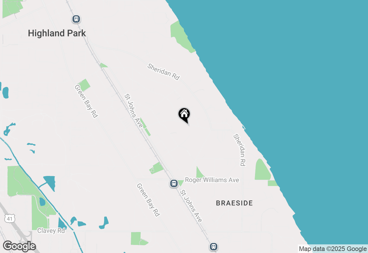 Map of 280 Cedar Ave, Highland Park, IL 60035