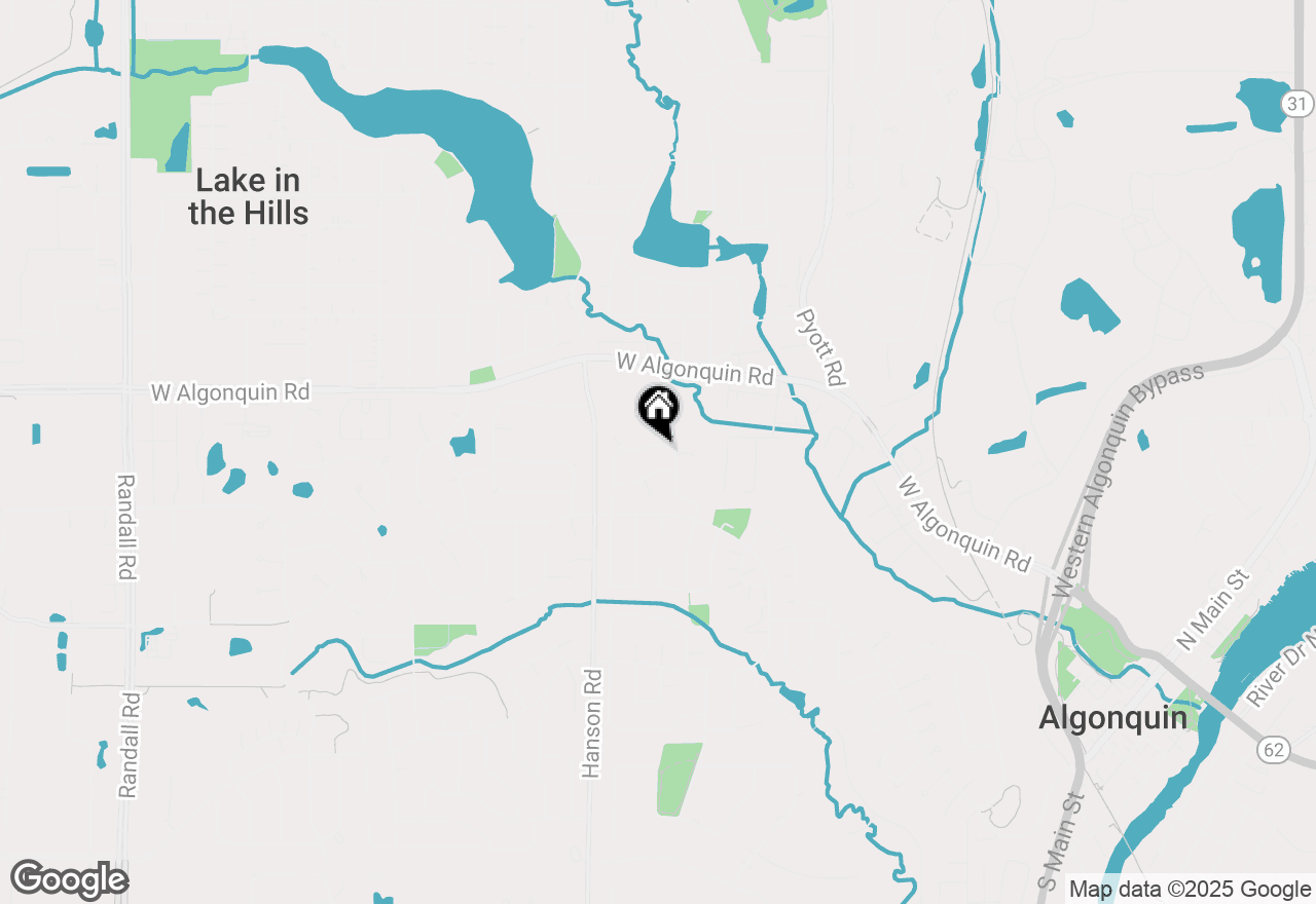 Map of 1375 Grandview Court, Algonquin, IL 60102