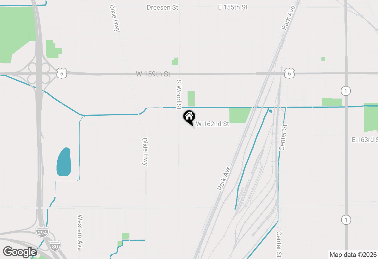 Map of 16221 Hermitage Avenue, Markham, IL 60428