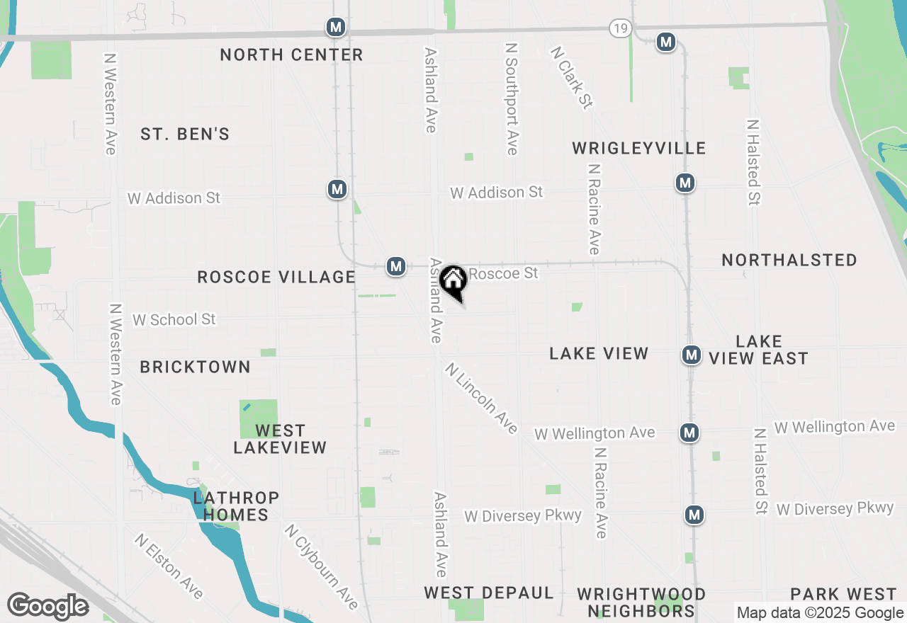 Map of 1542 W School Street #C, Chicago, IL 60657