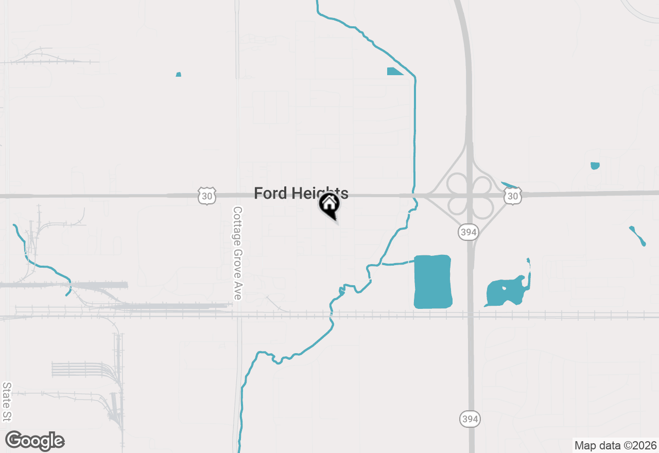 Map of 1449 Greenwood Avenue, Ford Heights, IL 60411