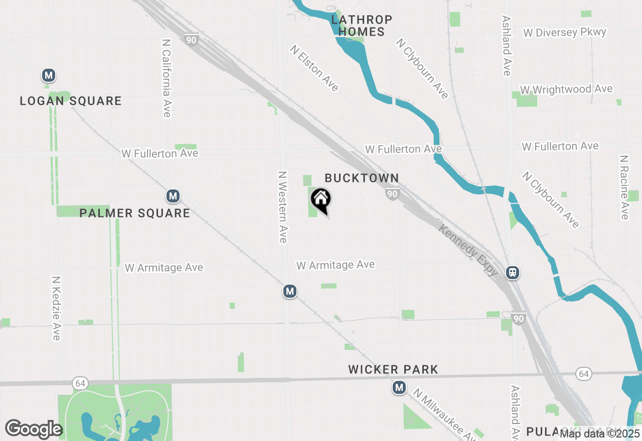 Map of 2245 W Shakespeare Avenue #2R, Chicago, IL 60647