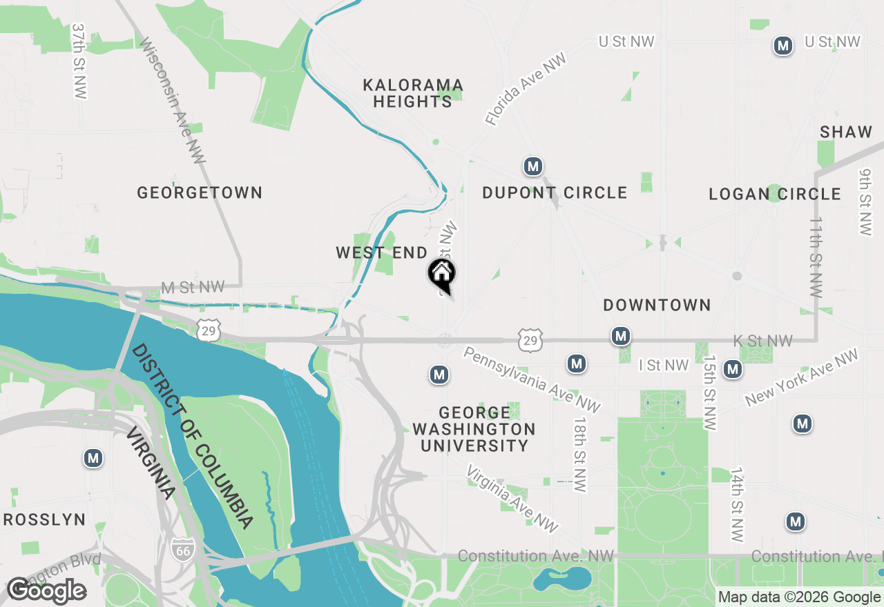 Map of 1140 23rd Street Nw #802, Washington, DC 20037