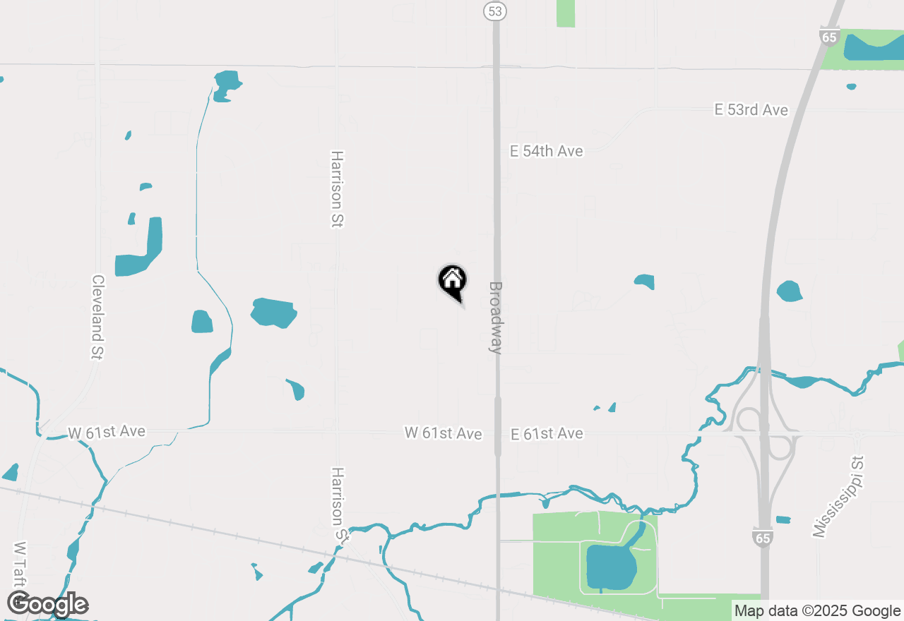 Map of 5788 Adams Street, Merrillville, IN 46410